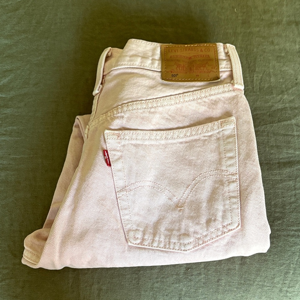 Levi's Women's 501 Light Pink Jeans